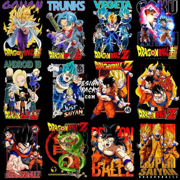 40 Dragon Ball Anime Designs Bundle Png