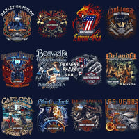 Load image into Gallery viewer, 40 Halftone Motorcycle Harley Davidson V2 Designs Bundle Png
