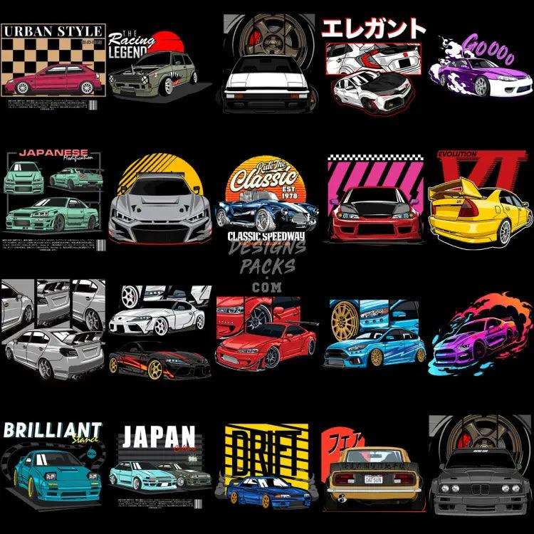 40 Japan Jdm Cars Designs Bundle Png
