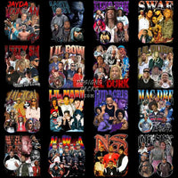 Load image into Gallery viewer, 40 Rap Hip Hop Bootleg Stars Designs Bundle Png
