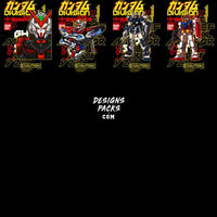 Load image into Gallery viewer, 40 Robot Anime Brand Streetwear Designs Bundle Png + Psd
