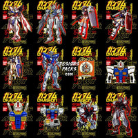 Load image into Gallery viewer, 40 Robot Anime Brand Streetwear Designs Bundle Png + Psd
