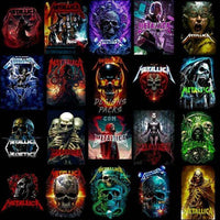 Load image into Gallery viewer, 40 Rock Music Metal Band Halftone Designs Bundle PNG
