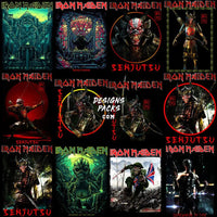 Load image into Gallery viewer, 40 Rock Music Metal Iron Band Halftone Designs Bundle Png
