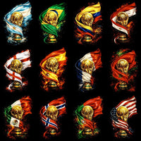 Load image into Gallery viewer, 40 World Cup Trophy Soccer Countries Flags Football Halftone Designs Bundle PNG
