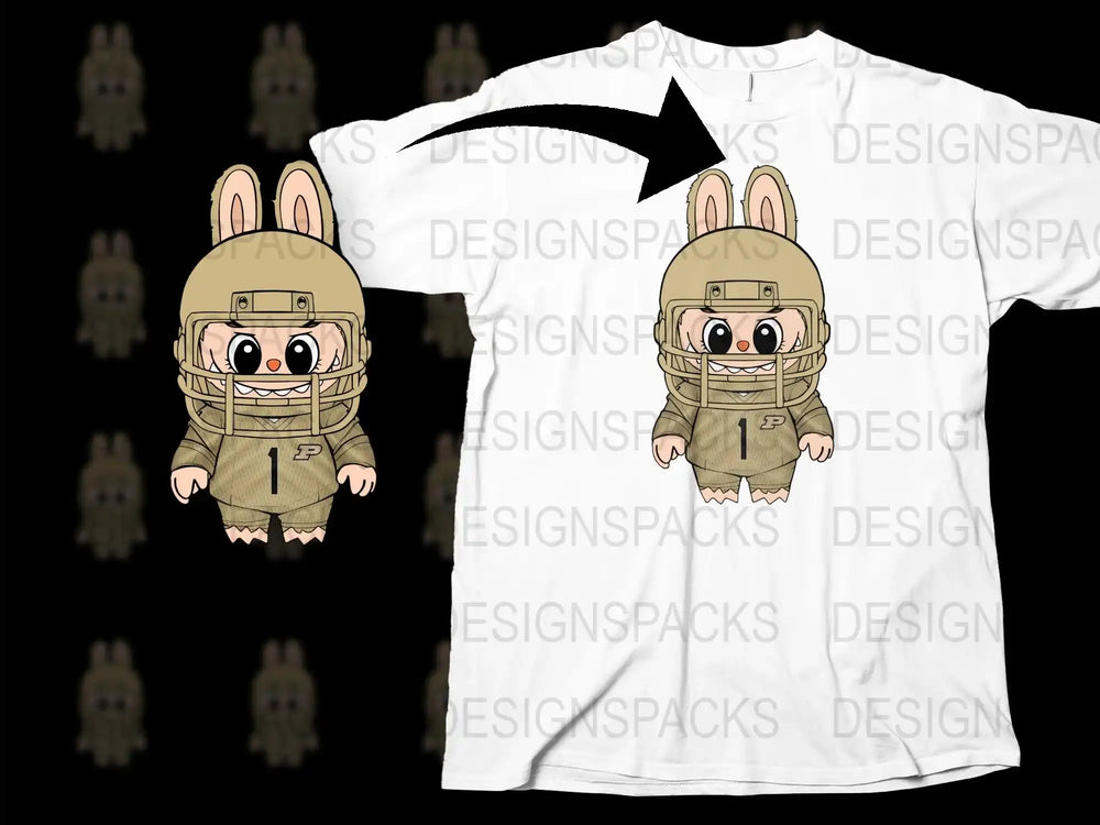 Cute Bunny Soldier Cartoon T-Shirt, Unisex Kids Animal Graphic Tee, Fun Army Rabbit Shirt for Children, Casual Wear