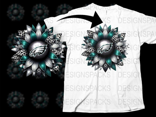 Vibrant Floral Eagle Graphic T-Shirt, Stylish Unisex White Tee with Unique Artistic Design