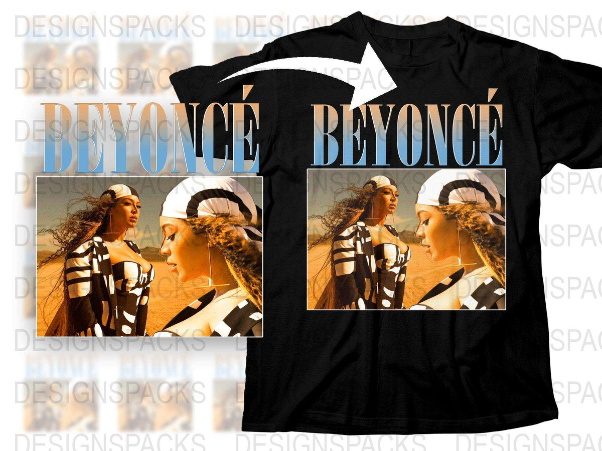 Beyonce Graphic T-Shirt Vintage Style Retro 90s Music Icon Pop Diva Fashion Top Unisex Black Tee