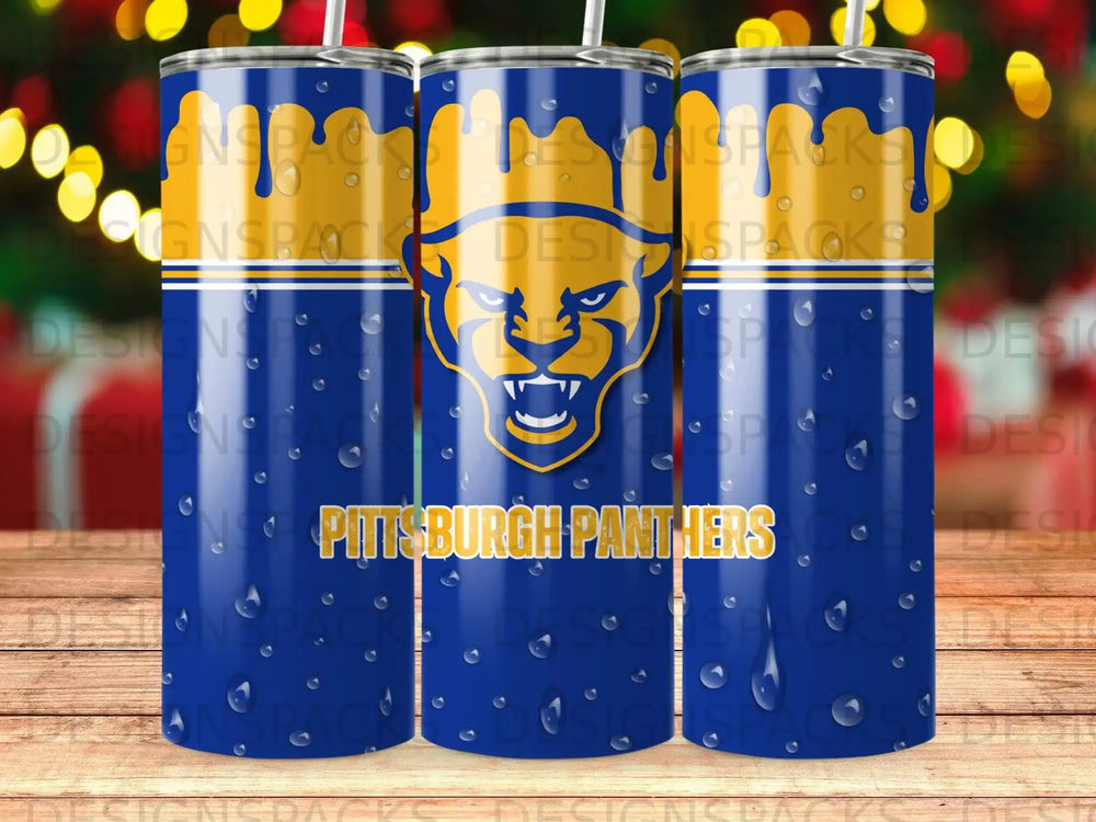Pittsburgh Panthers Blue Gold Panther Head Slim Cup product type