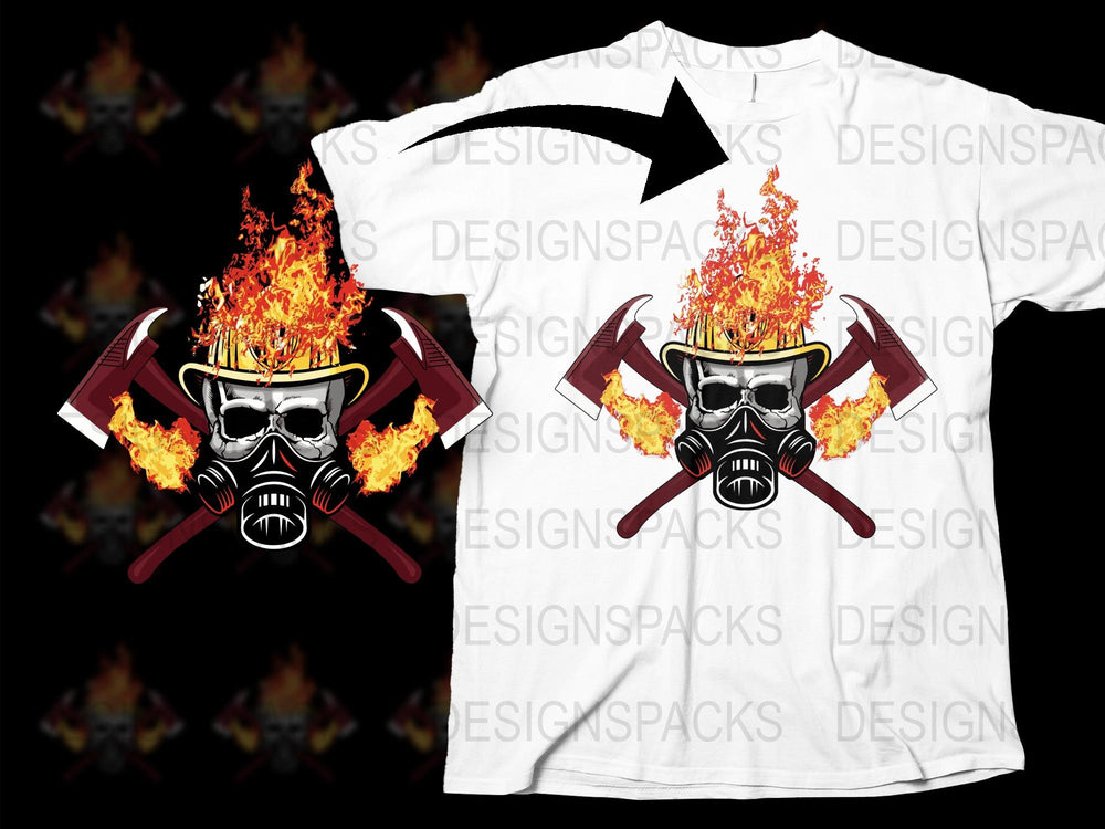 Samurai Helmet Fire Design T-Shirt, Japanese Warrior Graphic Tee, Flame Art Unisex Apparel
