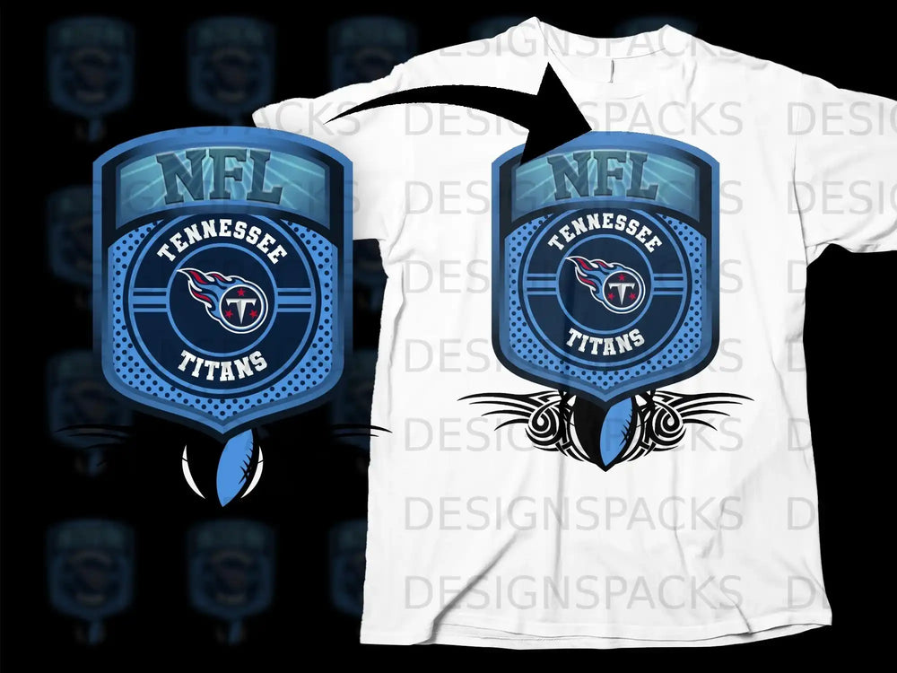 NFL Tennessee Titans Design White T-shirt