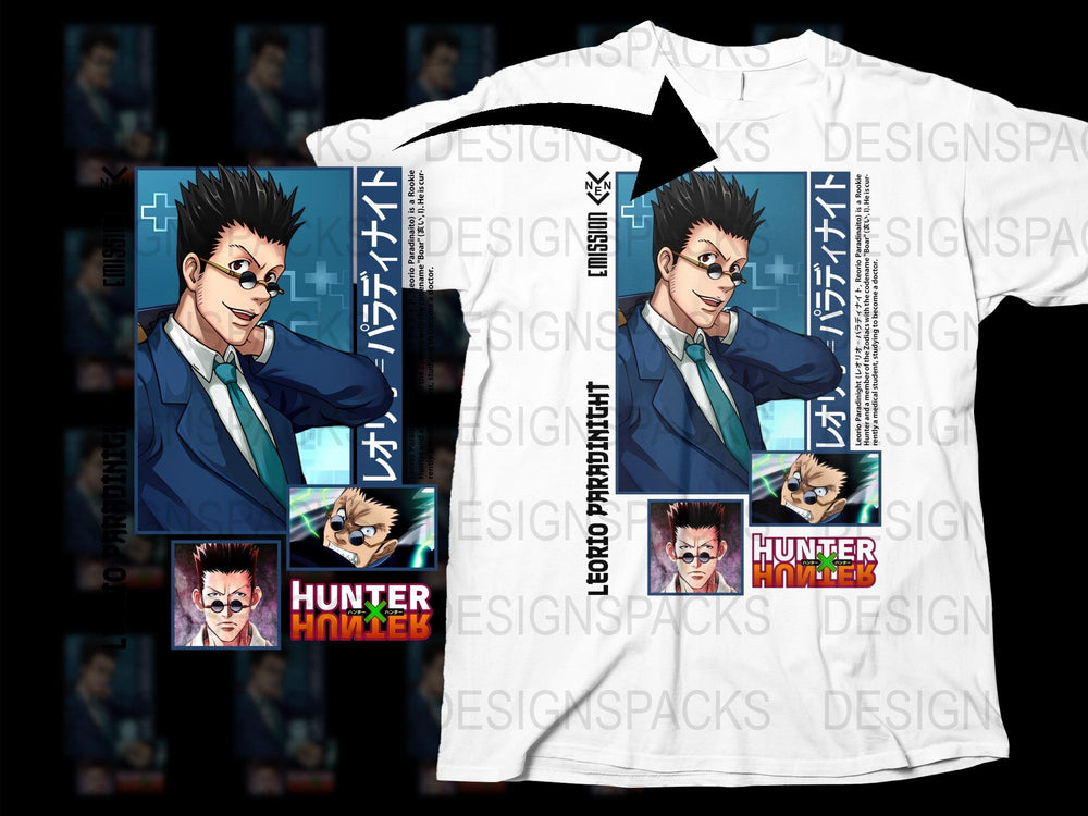 Hunter Anime Character T-Shirt, Colorful Graphic Tee, Men's Anime Apparel, Gift for Fans