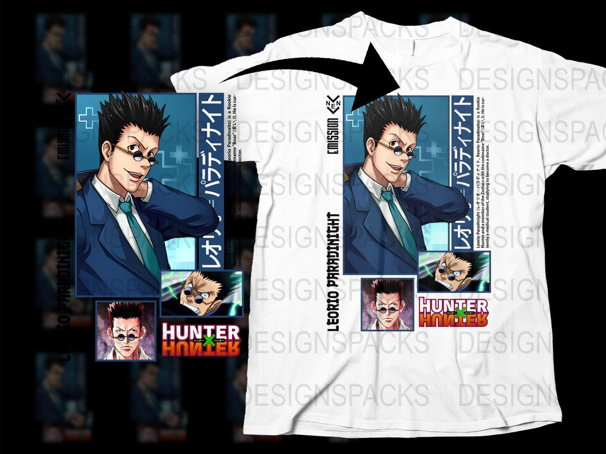Hunter Anime Character T-Shirt, Colorful Graphic Tee, Men's Anime Apparel, Gift for Fans