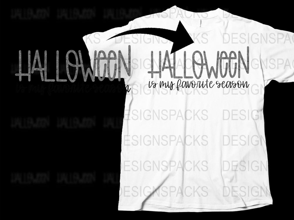 Halloween Is My Favorite Season T-Shirt, Spooky Fall Casual Fashion Tee, Unisex White Shirt for October Events