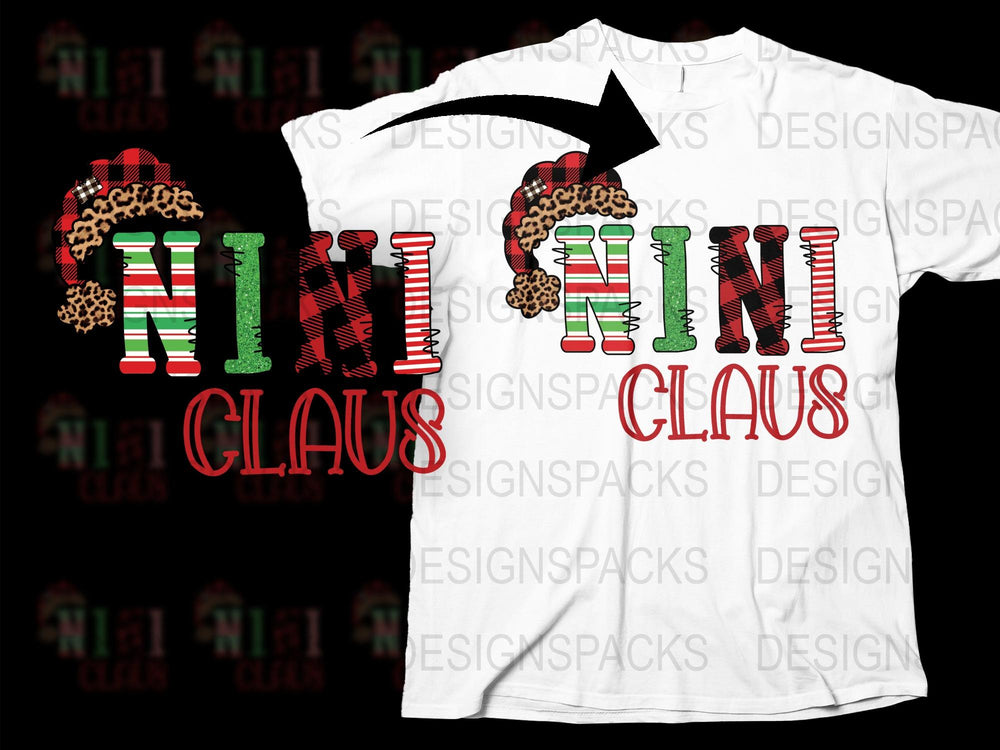 Mini Claus Festive Christmas T-Shirt, Holiday Graphic Tee, Fun Family Matching Shirts, Kids and Adults Sizes Available