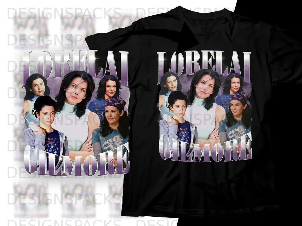 T-shirt featuring Lorelai Gilmore with castmates from Gilmore Girls.