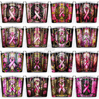 Load image into Gallery viewer, 41 Breast Cancer Stained Glass Tumbler Wrap Bundle Jpg
