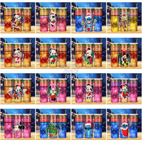 Load image into Gallery viewer, 41 Christmas Cartoon Tumbler Wrap Bundle Jpg
