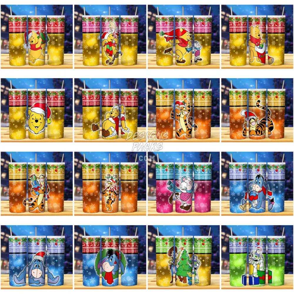 41 Christmas Cartoon Tumbler Wrap Bundle Jpg