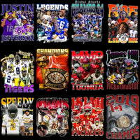 Load image into Gallery viewer, 41 Football Bootleg Players &amp; Teams Designs Bundle PNG
