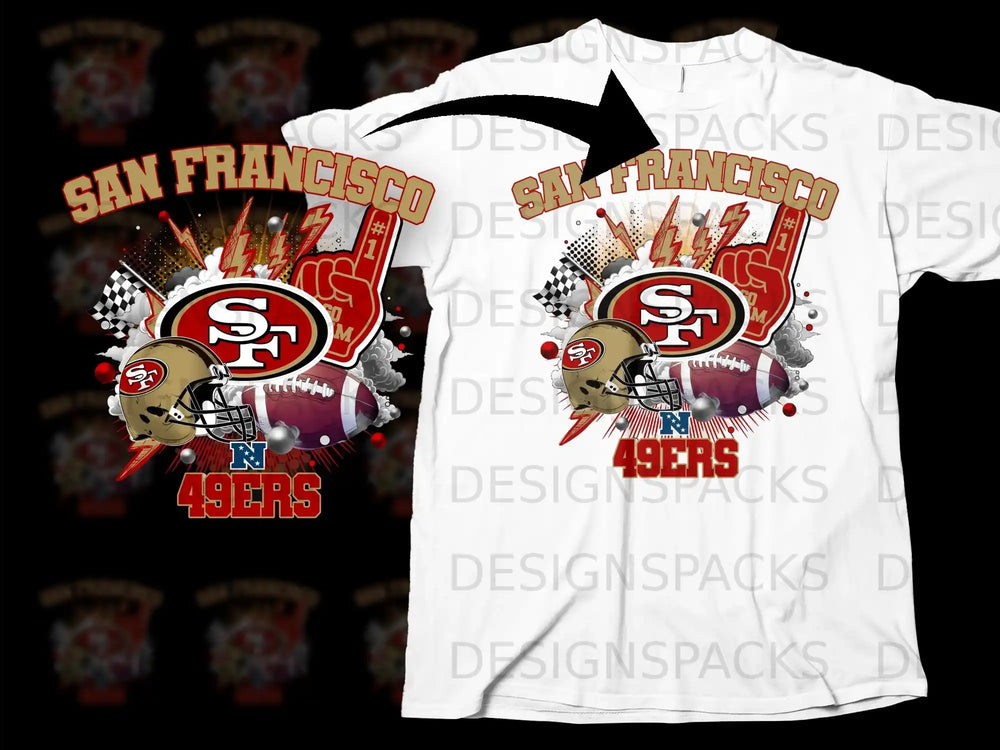 San Francisco 49ers Football Fan T-Shirt for Supporters