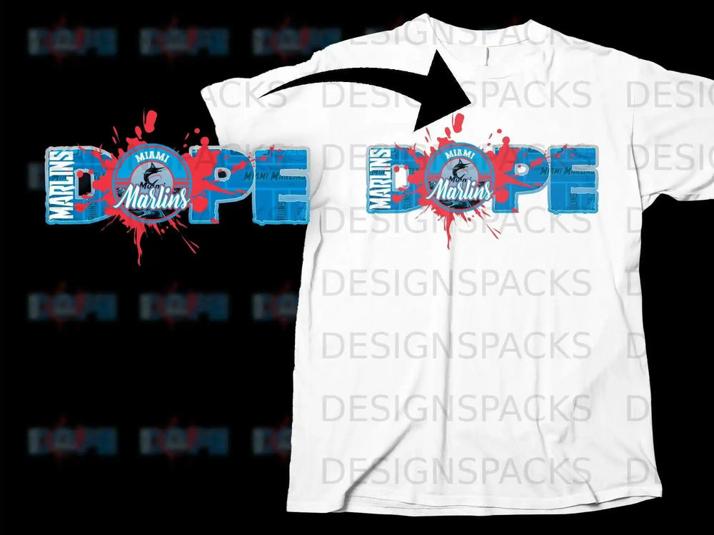 Miami Marlins Dope Graphic T-Shirt for Fans