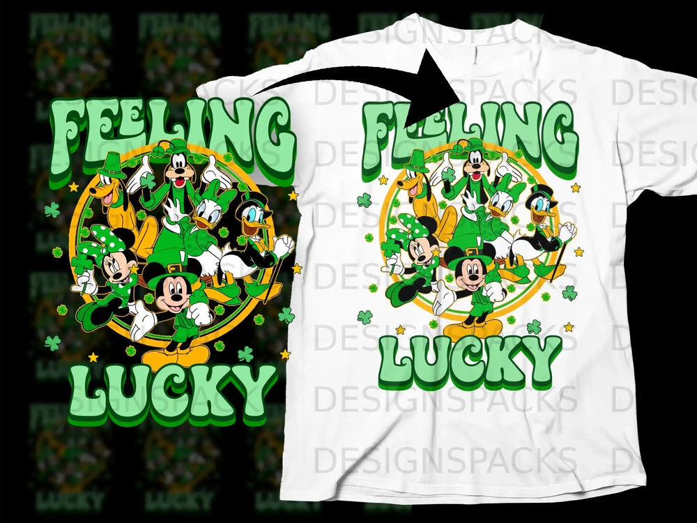FEELING LUCKY Disney Characters Shamrocks product type