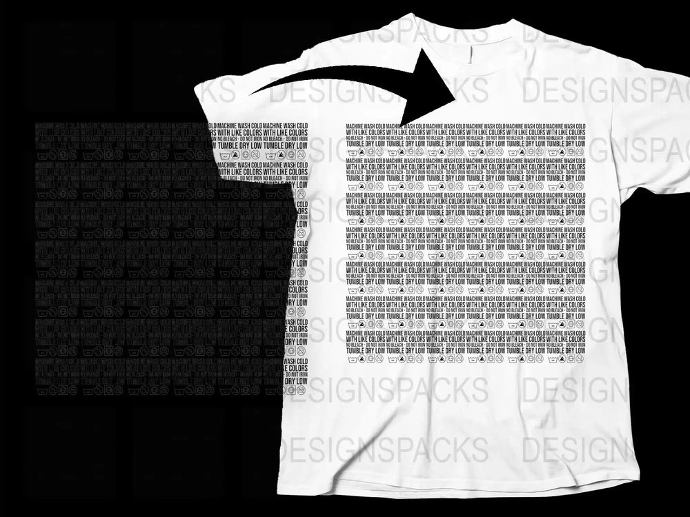 Unique All Over Print T-Shirt, Abstract Text Design, Black and White Graphic Tee, Unisex Fashion Top, Stylish Casual Wear