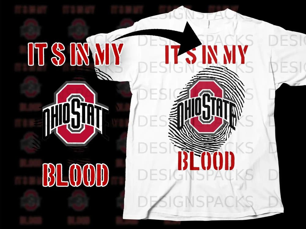 It's In My Blood Ohio State Buckeyes T-shirt