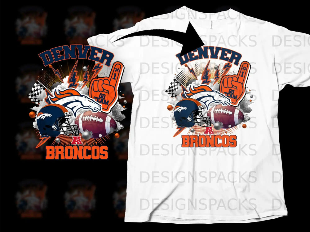 Denver Broncos Go Team Football Fan Merch