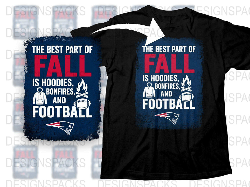 Fall Themed T-Shirt Autumn Hoodies Bonfires Football Graphic Tee Unisex Clothing