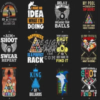 Load image into Gallery viewer, 42 Billiard 8 Pool Niche Designs Bundle PNG
