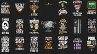 Load image into Gallery viewer, 42 Billiard 8 Pool Niche Designs Bundle PNG
