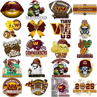 Load image into Gallery viewer, 42 Washington Commanders V1 Football Designs Bundle PNG
