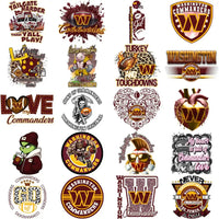 Load image into Gallery viewer, 42 Washington Commanders V2 Football Designs Bundle PNG

