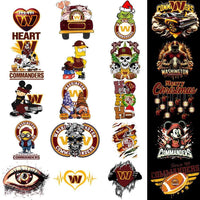 Load image into Gallery viewer, 42 Washington Commanders V3 Football Designs Bundle PNG
