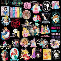 Load image into Gallery viewer, 420 Cartoons Princess Designs Bundle PNG
