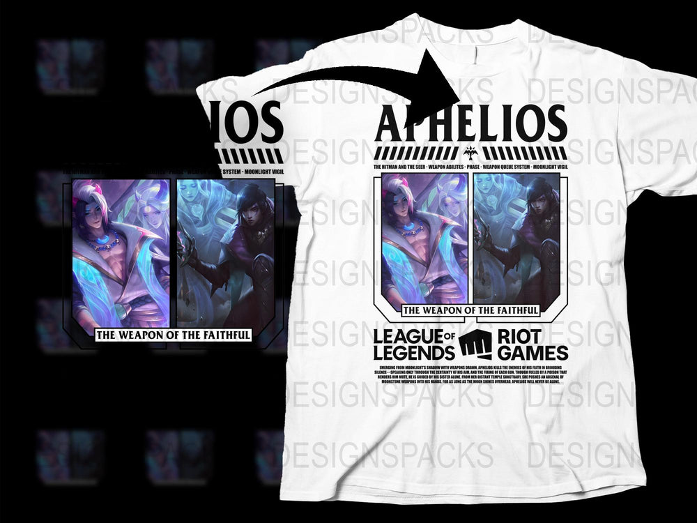 League of Legends Athelios T-Shirt, Gamer Apparel, Riot Games Merch, The Weapon of the Faithful Tee