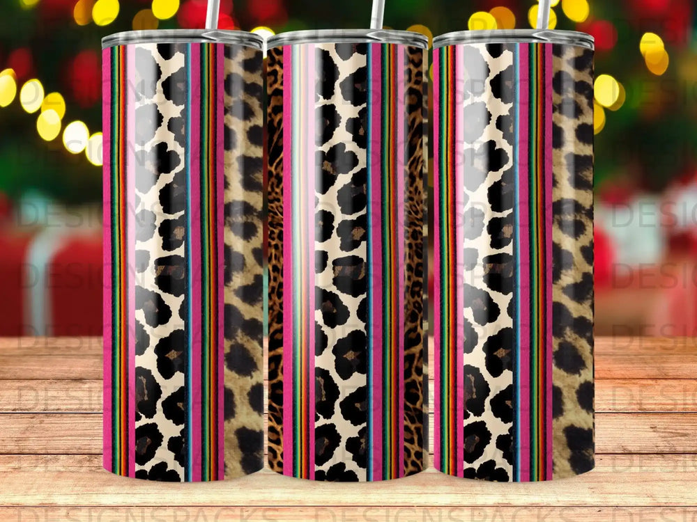Serape Striped Leopard Print Drinkware product type