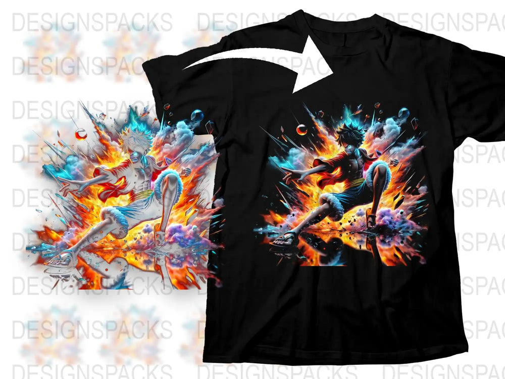 Colorful Phoenix Graphic T-Shirt, Vibrant Fire Bird Art Tee, Fantasy Mythical Creature Design Shirt, Unisex Clothing