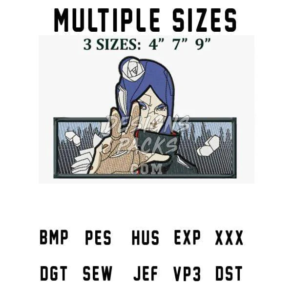 Konan Anime Embroidery Design