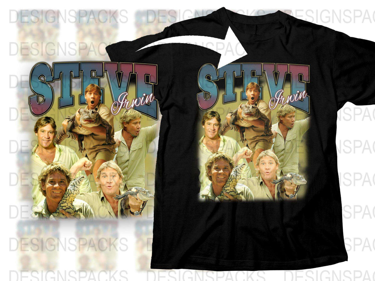Steve Irwin Tribute T-Shirt, Vintage Style Graphic Tee, Wildlife Conservation, Unisex Clothing