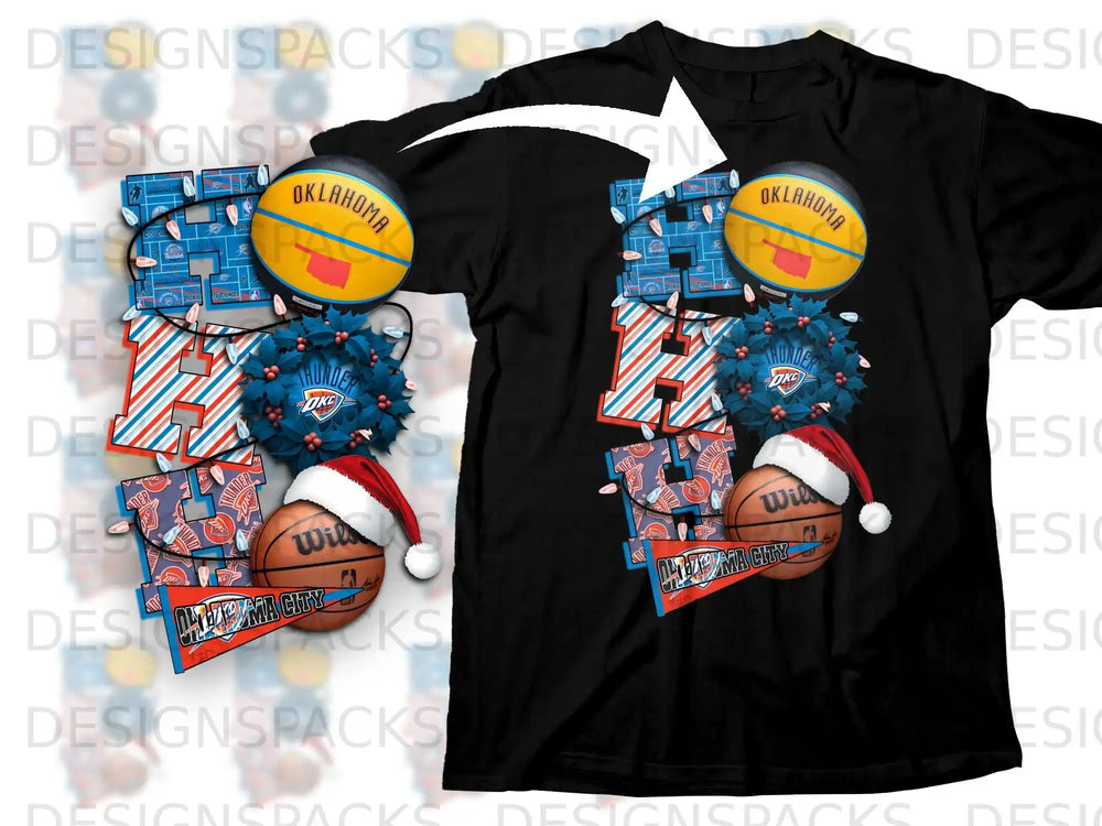 Oklahoma Basketball Theme Graphic T-shirt