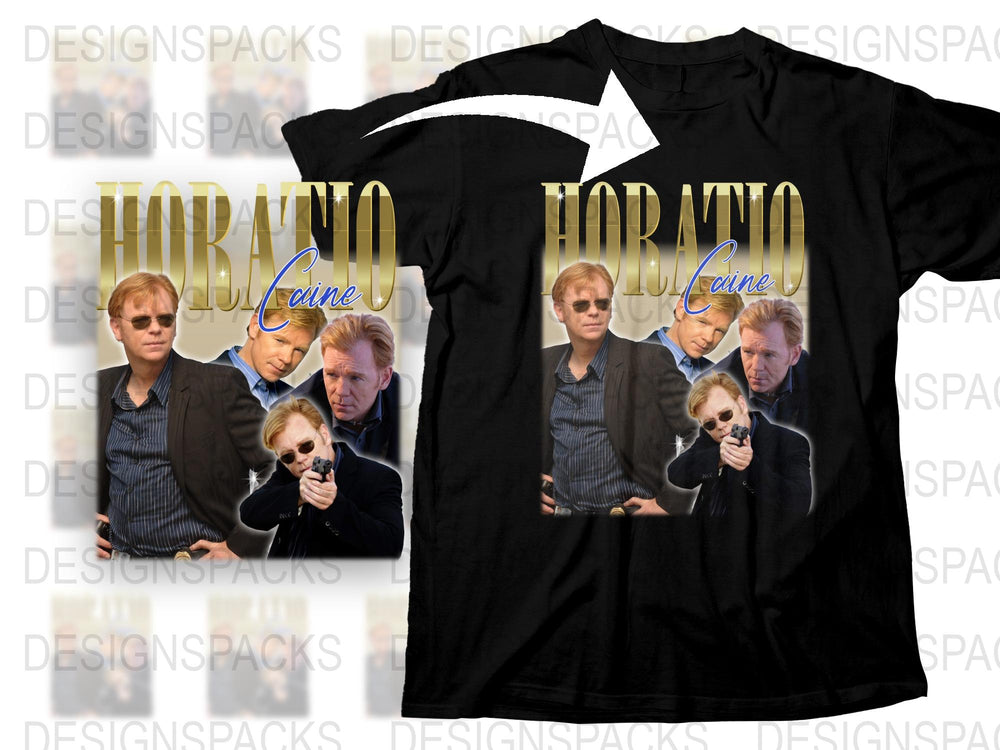 Horatio Caine Graphic T-Shirt, CSI Miami TV Show Inspired, Cool Detective Tee, Unique Gift Idea