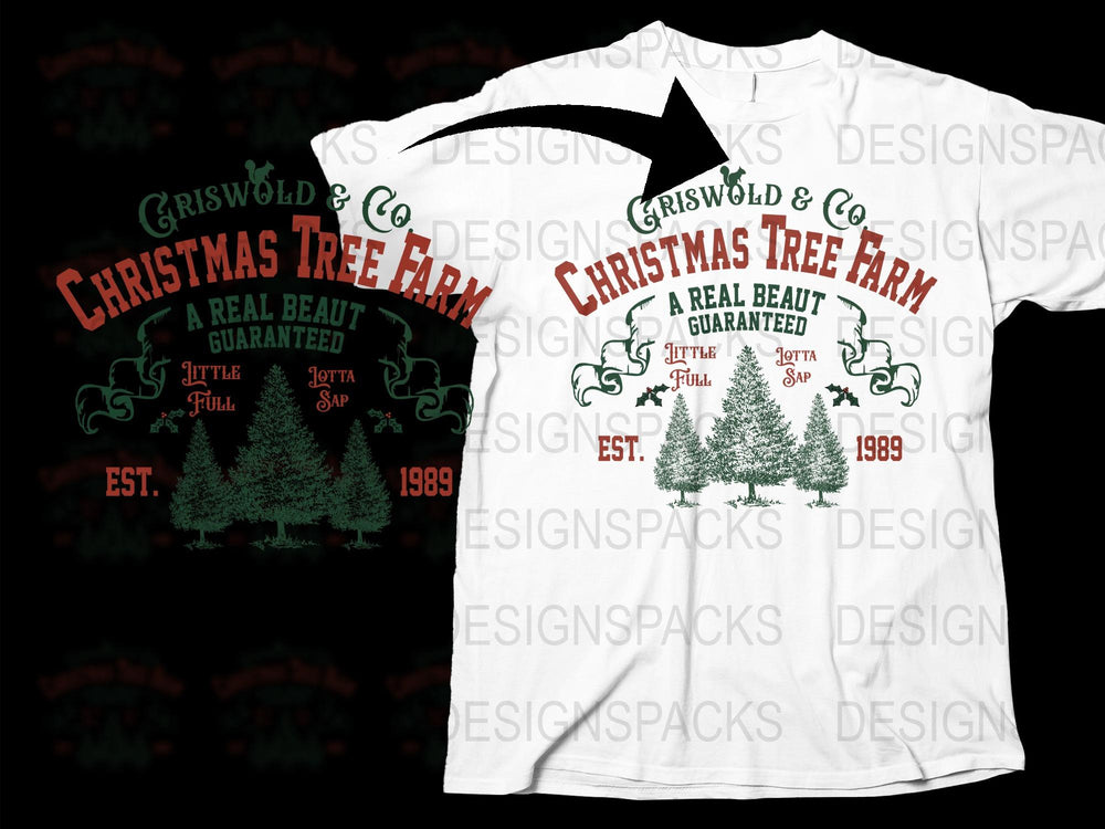 Griswold and Co Christmas Tree Farm T-Shirt, Festive Holiday Gift, Vintage Inspired Graphic Tee, 1989 Est, Unisex