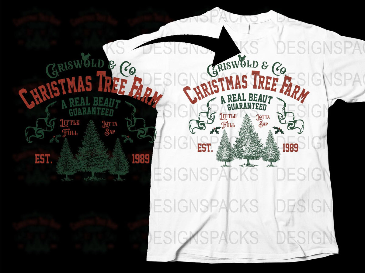Griswold and Co Christmas Tree Farm T-Shirt, Festive Holiday Gift, Vintage Inspired Graphic Tee, 1989 Est, Unisex