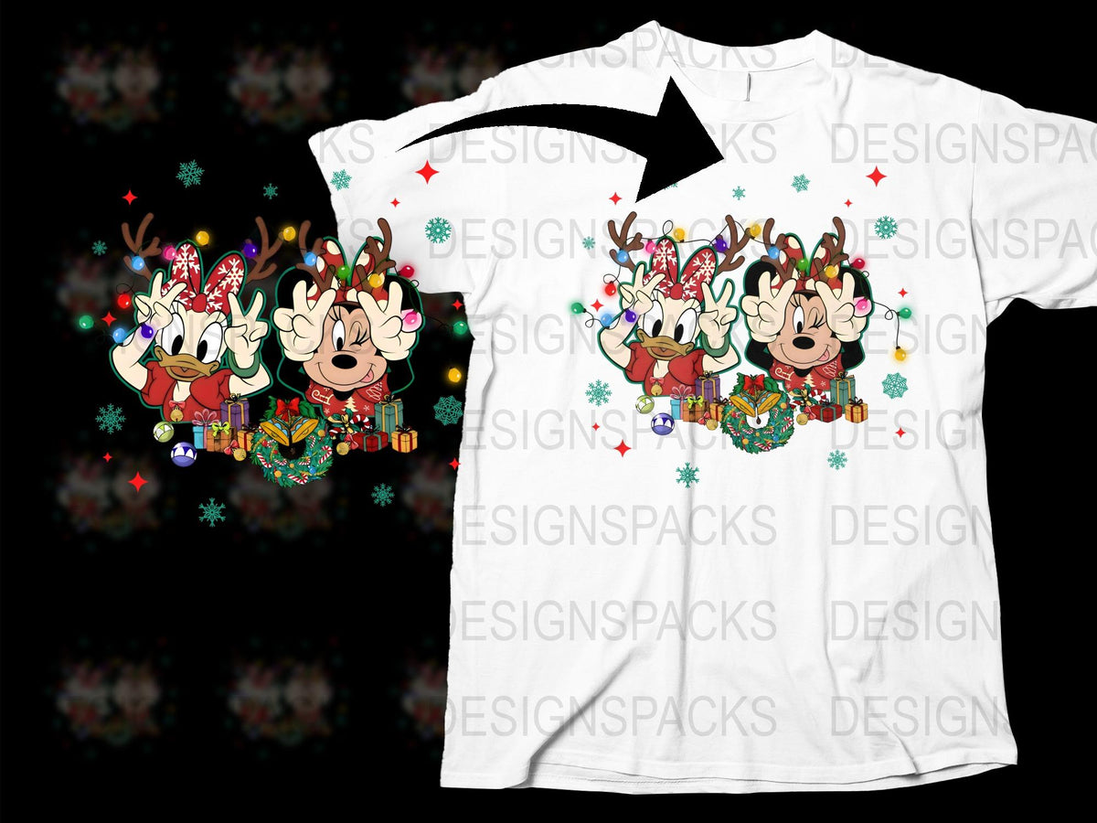 Festive Reindeer Christmas T-Shirt, Holiday Graphic Tee, Cute Rudolph Design, Winter Apparel for All Ages