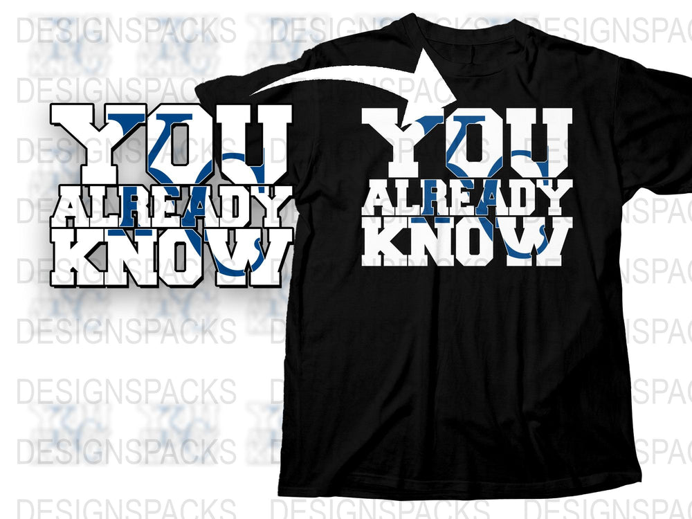 You Already Know Graphic T-Shirt, Black and White Bold Lettering, Urban Streetwear, Unisex Fashion Tee