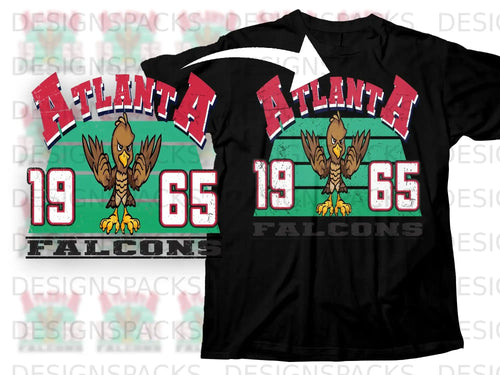 Atlanta 1965 Falcons Vintage Style Graphic Tee