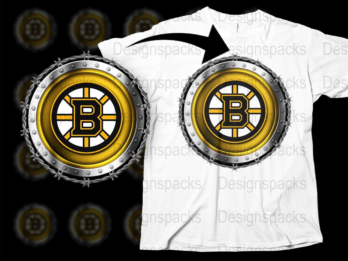 Boston Hockey Team Logo T-Shirt, Sports Fan Gear, Casual Wear, Graphic Tee